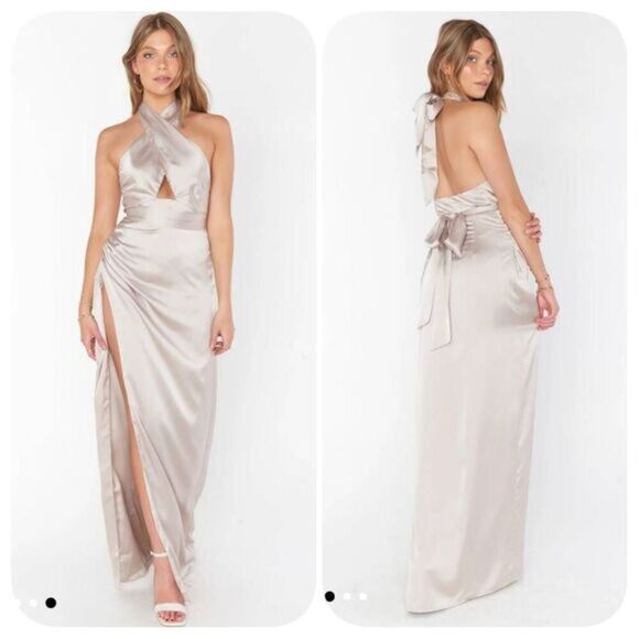 Show Me Your MuMu Dresses & Skirts - Show Me Your MuMu Adele Halter Maxi Dress Sz S